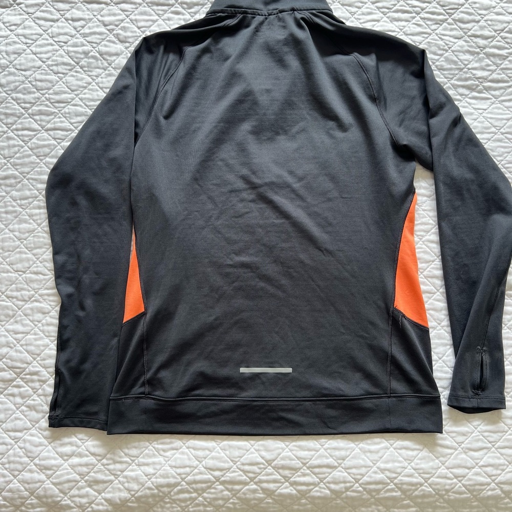 Second Skin compression Gray and Orange workout T… - image 5